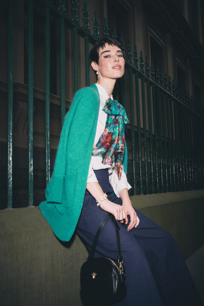 Button Through Mohair Cardigan - Jade